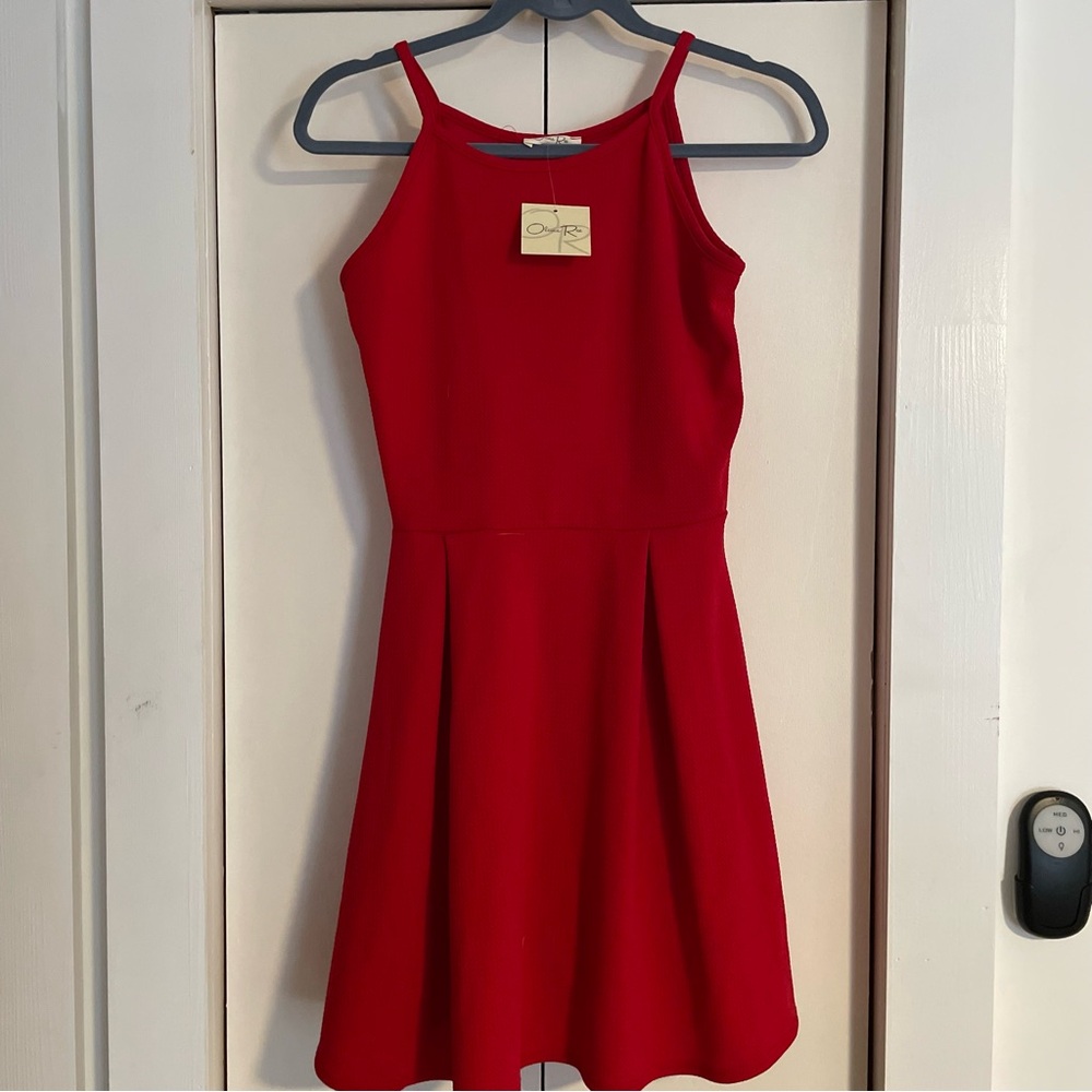 Olivia Rae Elegant Red Mini Dress